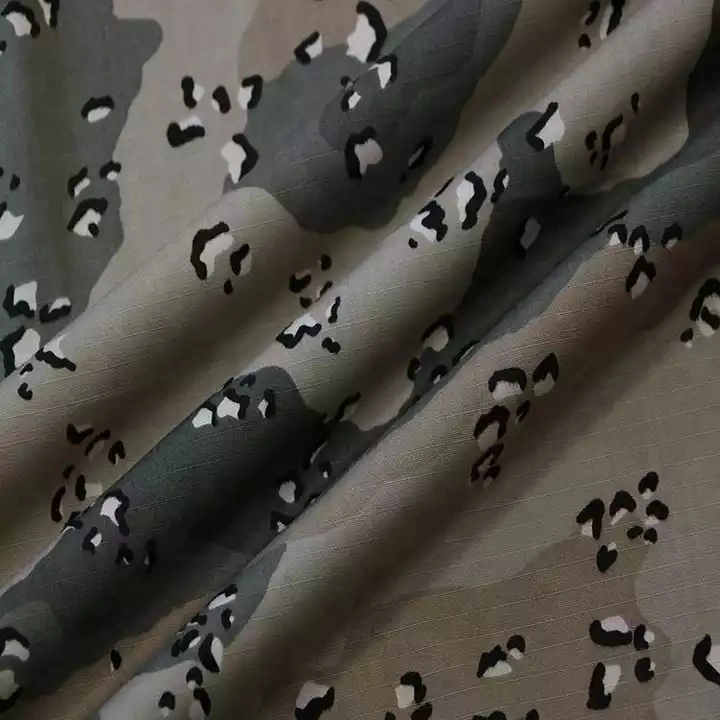 Nylon Cotton 50/50 Printed Ripstop Fabric Camouflage Fabric