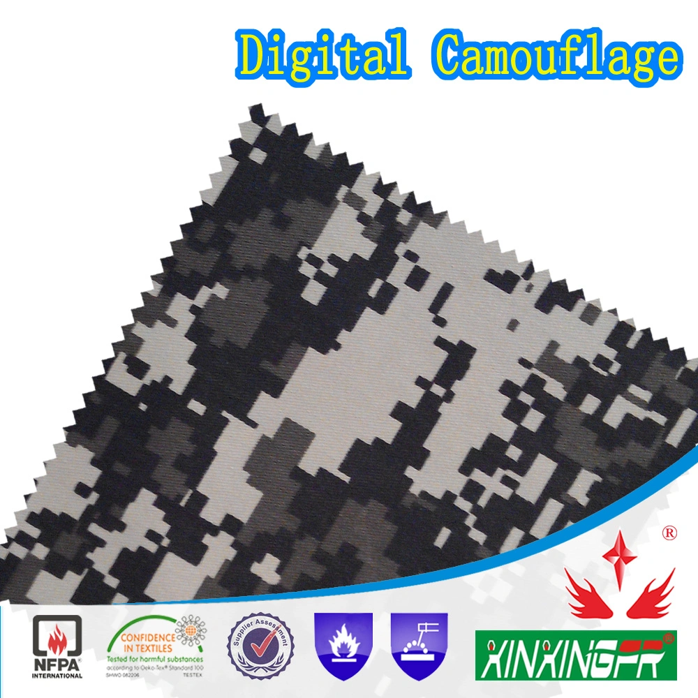 Army Military Uniform Camouflage Cotton Canvas Workwear Garment Fr Waterproof Flame Retardant Fabric