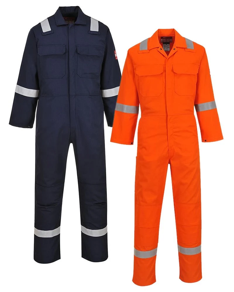 Annti Static Acid Resistant Workwear 2 Zipper Working Agriculture Overalls Fr Coverall 100 Cotton Work Clothing