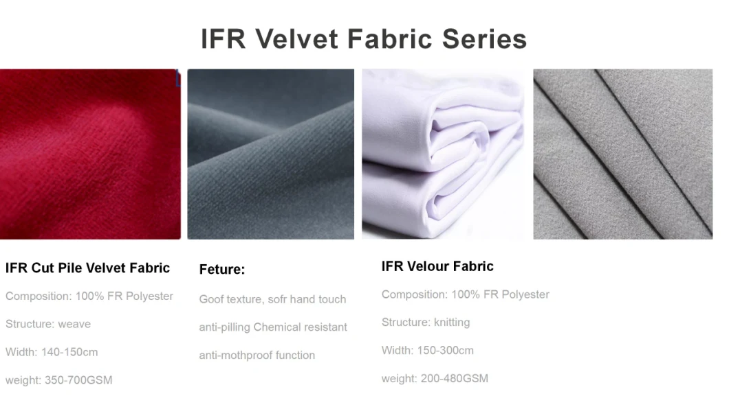 100% Polyester Inherent Flame Retardant Jacquard Curtain Fabric