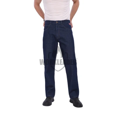 メンズ 100% コットン反射ワークジーンズ、石油およびガス産業の作業服パンツ