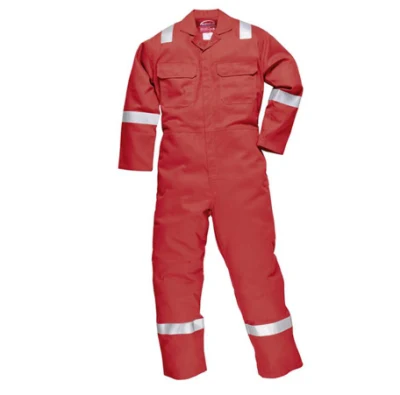 耐久性のある反射性コットン製 PPE 安全スーツ。 ワンピースの工業用スーツ